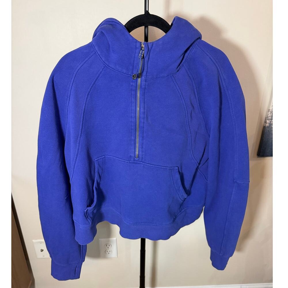 Lululemon Scuba Oversized Half-Zip Hoodie Color Psychic (BLUE)